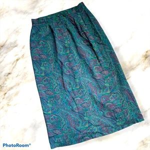 Vintage Nordstrom Paisley Skirt